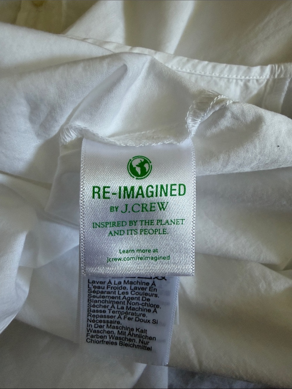 J. Crew White Cotton Button-Down Shirt - Picture 10 of 12